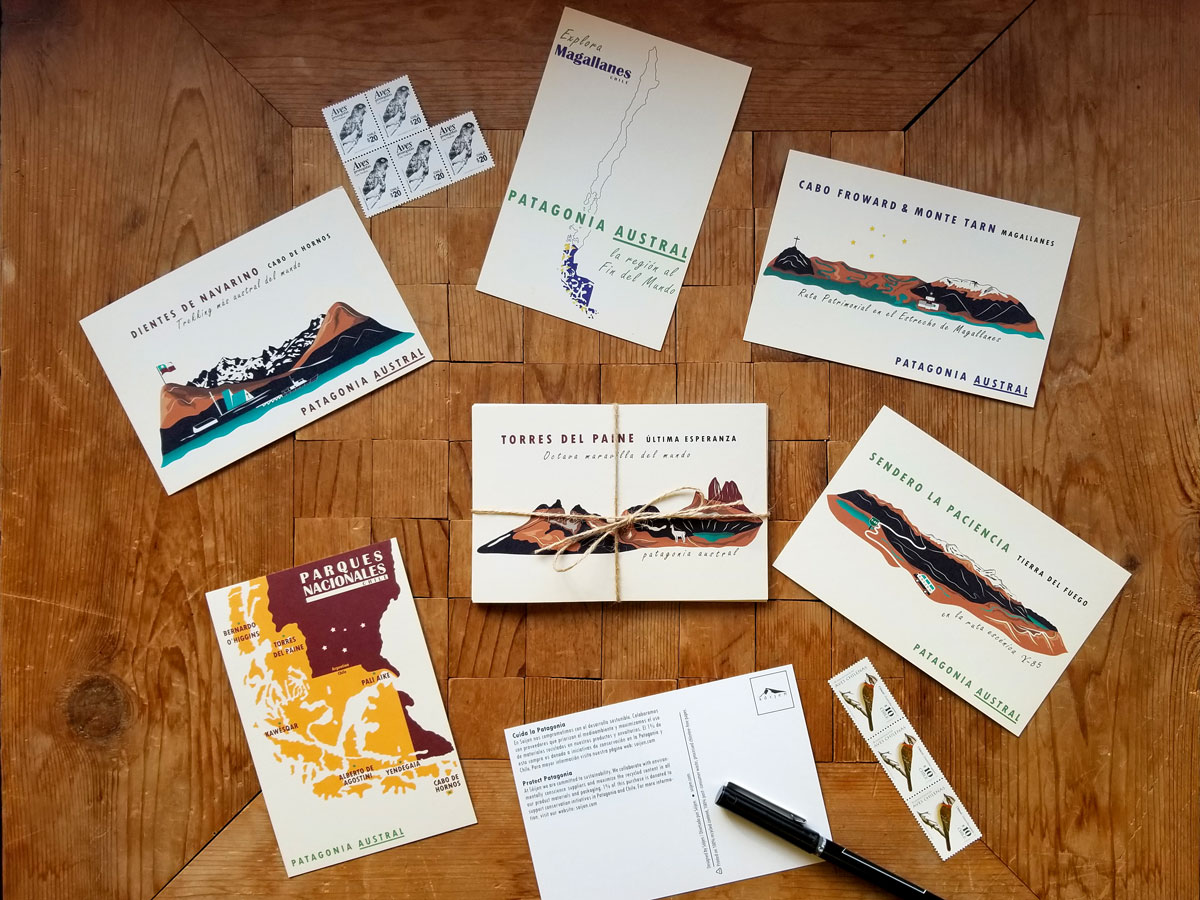 Trekking Patagonia Austral | Chile | Set of 6 Postcards